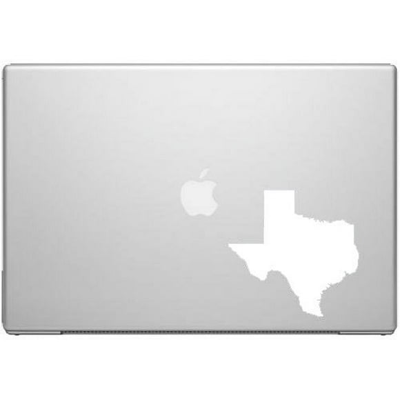 Texas Lone Star State Longhorn Pride Decal Sticker - White 5" Vinyl Decal for Cars, Macbooks, and Other Laptops