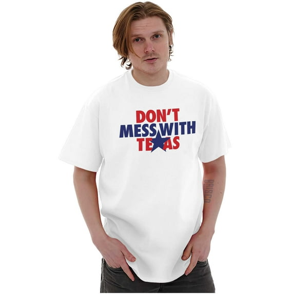 Texas Lone Star State Motto Cool TX Men's Graphic T Shirt Tees Brisco Brands L
