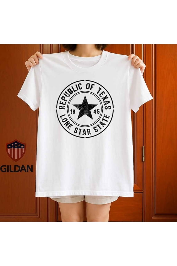 Texas Lone Star State Republic History Retro Classic Pride Unisex T Shirt up to 5XL