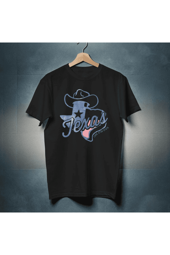 Texas Lone Star State Southern Country Retro Inspired Pride Graphic Unisex T-Shirt, up to size 5XL