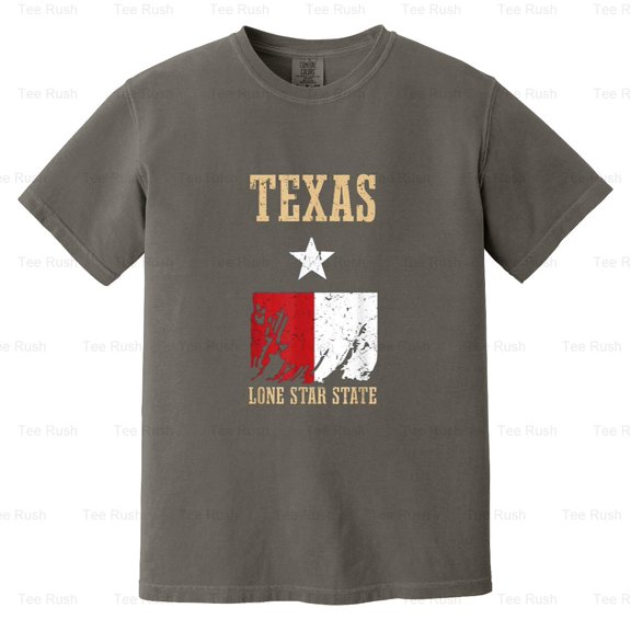 Texas Lone Star State Texan American Pride Gift, Funny, Heritage, Retro, Comfort Color T-Shirt Unisex, up to 4XL