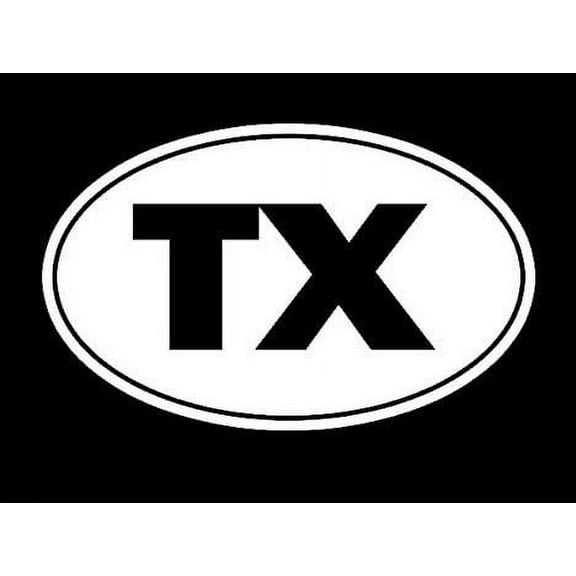 Texas Lone Star State Tourism Logo Decal Sticker - White Vinyl Decal for Cars, Macbooks, and Other Laptops