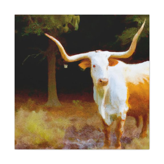 Texas Longhorn Landscape - Canvas