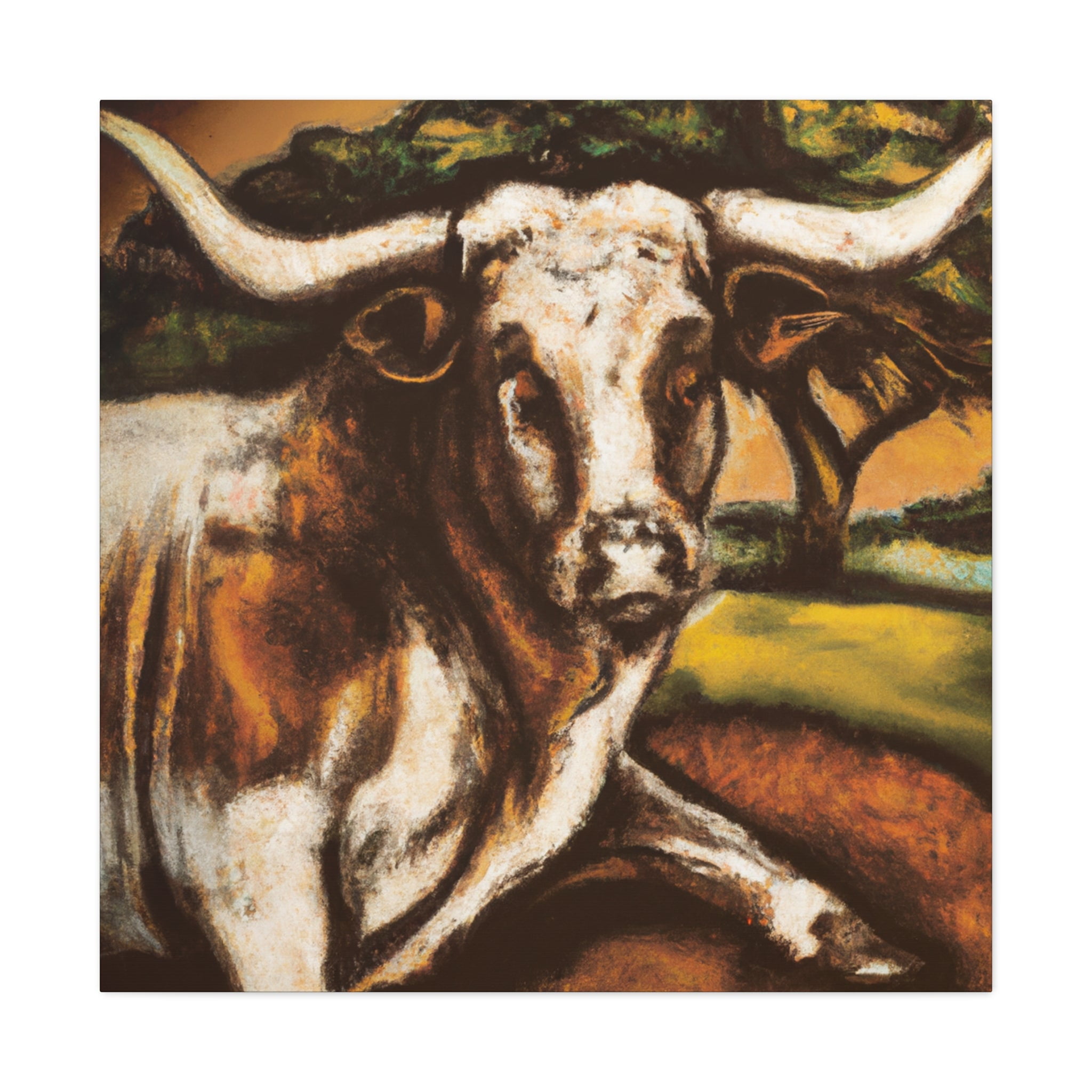 "Texas Longhorn Majesty" - Canvas - Walmart.com