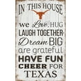 thumbnail image 1 of Texas Longhorns 11'' x 19'' Team In This House Sign, 1 of 1