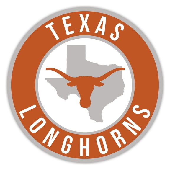 Texas Longhorns 15" State Circle Sign