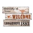 thumbnail image 1 of Texas Longhorns 24" 3-Plank Welcome Sign, 1 of 1