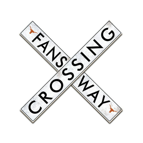 Texas Longhorns 48" Fans Way Crossing Sign