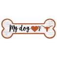 thumbnail image 1 of Texas Longhorns 6" x 12" Team Dog Bone Sign, 1 of 1