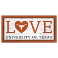 thumbnail image 1 of Texas Longhorns 6'' x 12'' Team Love Sign, 1 of 1