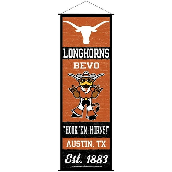 Texas Longhorns Banner and Scroll Sign