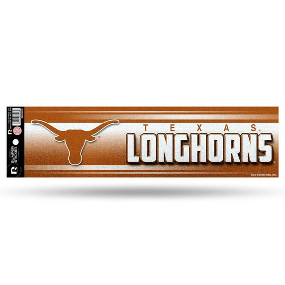 Texas Longhorns Bumper Sticker - Glitter
