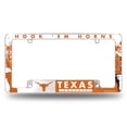 thumbnail image 1 of Texas Longhorns Chrome Metal License Plate Frame with Bold Full Frame Design, 1 of 8