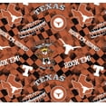 thumbnail image 1 of Texas Longhorns Cotton Fabric by the Yard – Officially Licensed University of Texas Quilting Fabric, 100% Cotton for Sewing & Crafts by Sykel, 1 of 1