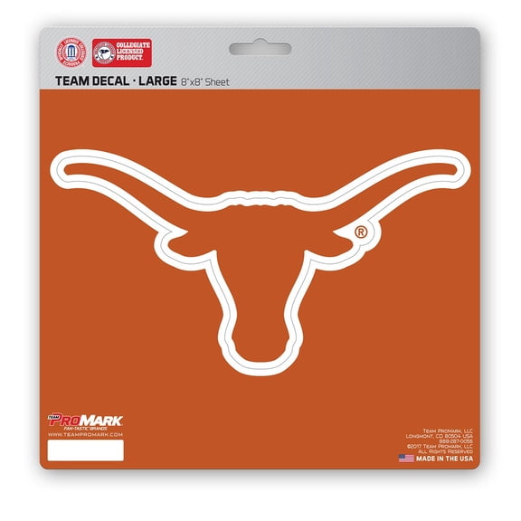Texas Longhorns Decal 8x8 Die Cut - Special Order