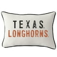 thumbnail image 1 of Texas Longhorns Distressed Logo Rectangular Piped Pillow, 1 of 1