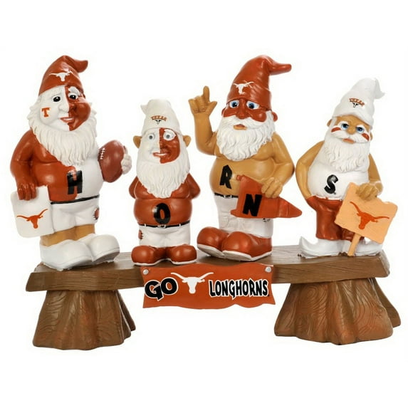 Texas Longhorns Gnome - Fans on Bench