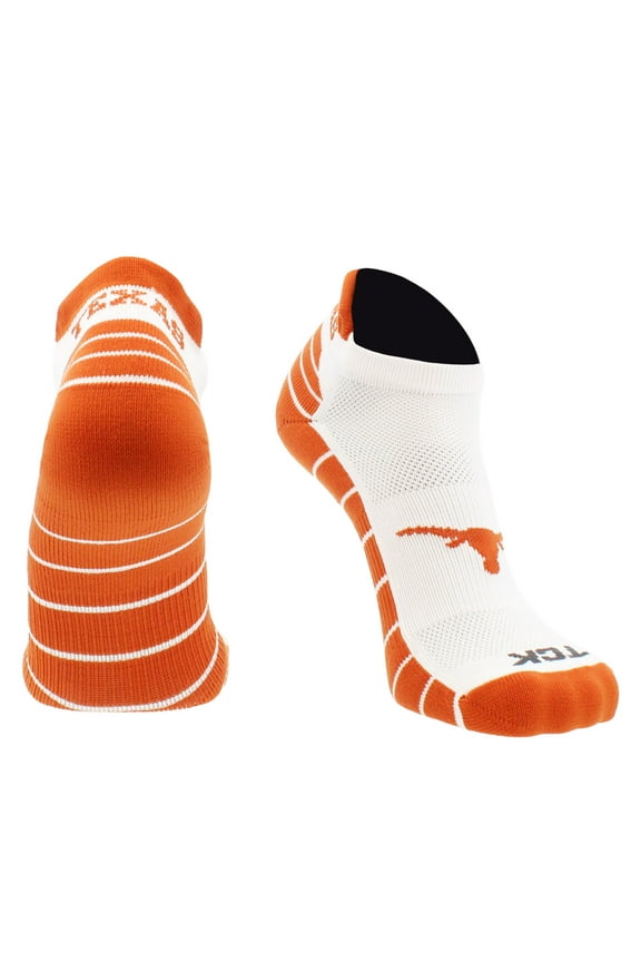 Texas Longhorns Golf Socks with Tab (White/Burnt Orange, Large)