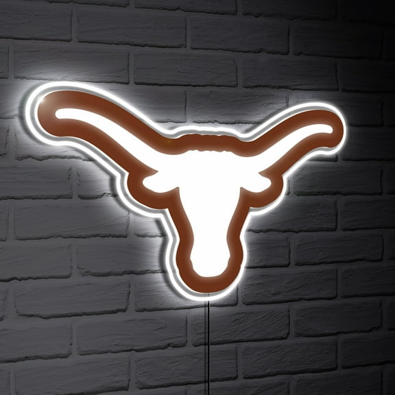 Texas Longhorns LED Team Logo Shaped Lighted Wall Sign