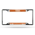 thumbnail image 1 of Texas Longhorns License Plate Frame Chrome EZ View, 1 of 3