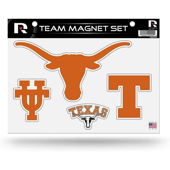 Texas Longhorns Multi Magnet Sheet Shape Cut 8x11 Inch University of