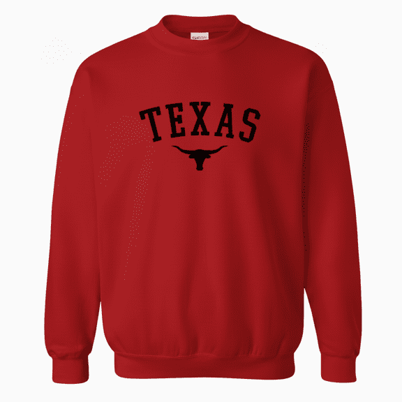 Texas Longhorns Retro Western Pride Bull Head Graphic Sweatshirt, up to size 5XL