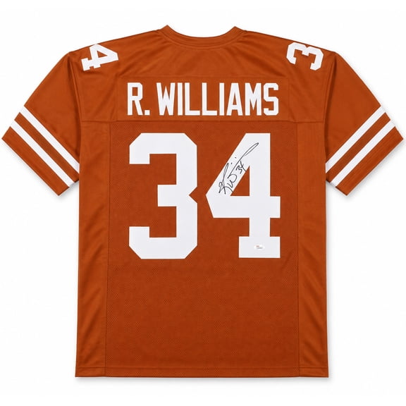 Texas Longhorns Ricky Williams Autographed Orange Jersey JSA Stock #265683