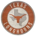 thumbnail image 1 of Texas Longhorns Sign Wood 12 Inch Round State Design, 1 of 3