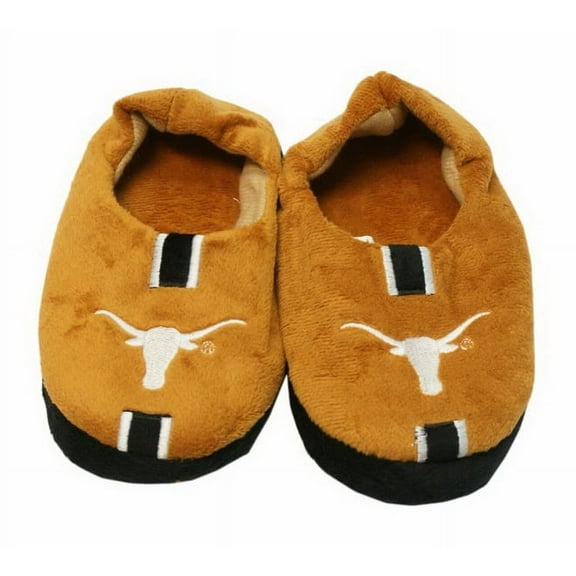 Texas Longhorns Slipper - Youth 4-7 Size 8-9 Stripe - (1 Pair) - M - Forever Collectibles