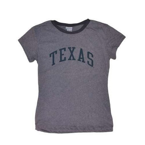 Texas Longhorns T-shirt - Ladies Ringer By League - Athletic Navy