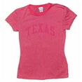 thumbnail image 1 of Texas Longhorns T-shirt - Ladies Ringer By League - Dark Pink, 1 of 1