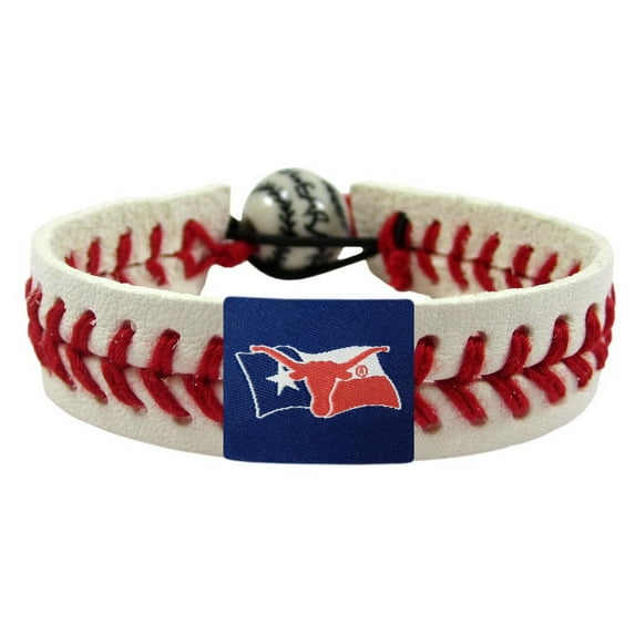 Texas Longhorns Texas Flag Classic Baseball Bracelet