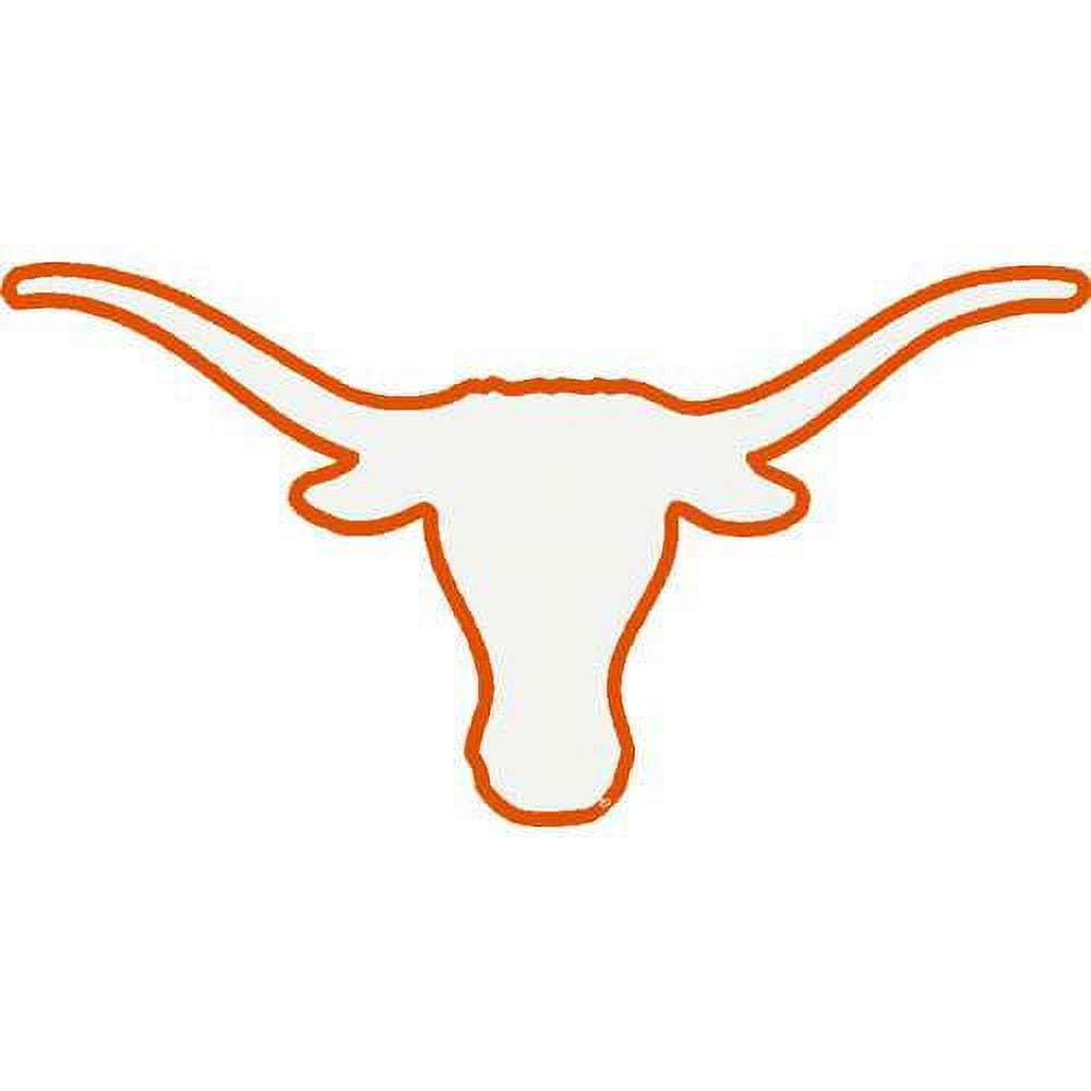 Texas Longhorns Transfer Decal Longhorns Logo White with Orange