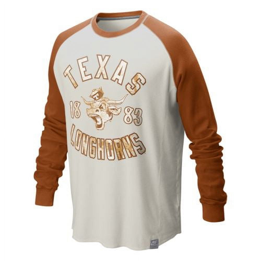 Texas Longhorns Vault Washed Waffle Graphic Crew Top