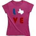 thumbnail image 1 of Texas Love Texas Shape Home State Pride Texan USA Tee Shirt, 1 of 4