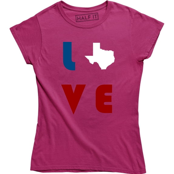 Texas Love Texas Shape Home State Pride Texan USA Tee Shirt