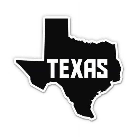 Texas Map Home Texan Native - 3" Vinyl Sticker - For Car Laptop Water Bottle Phone - Waterproof Decal