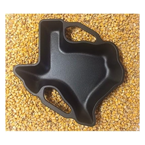 Texas Map Shaped Heavy Baking Pan, for Pies & Cakes, Pre-seasoned, Cast Metal