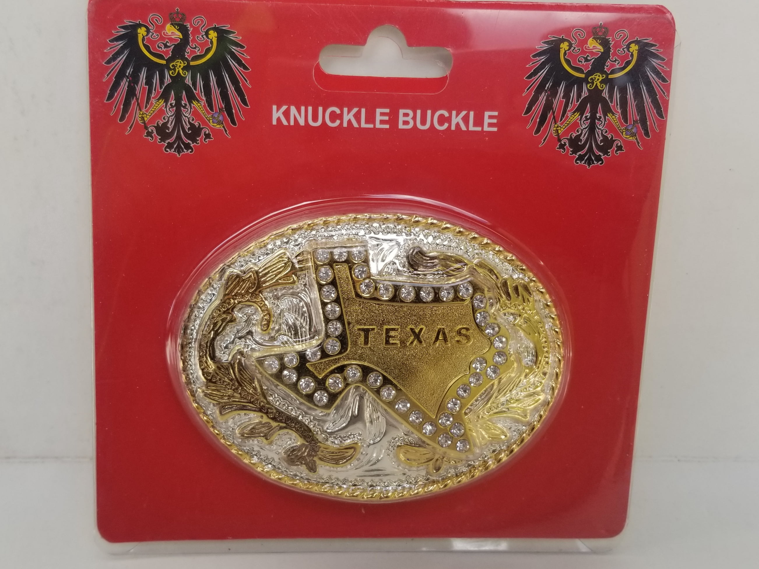 Texas Map Silver & Gold Oval Belt Buckle - Walmart.com display picture 3