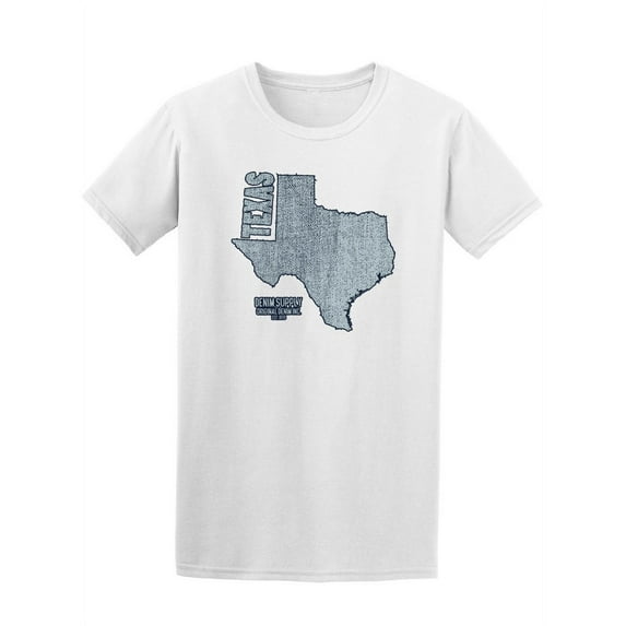 Texas Map Sketch T-Shirt Men -Image by Shutterstock, Male x-Large