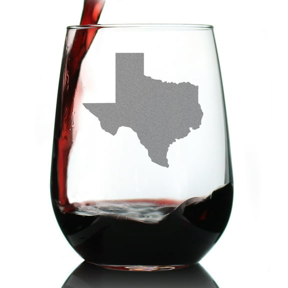 Bevvee Stemless Wine Glass 17 oz State Of Texas Texas Enthusiast Gifts Wine Glasses