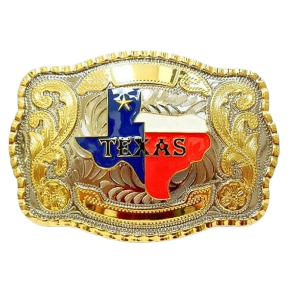 Texas Map Theme Western Rodeo Fashion Unisex Belt Buckles