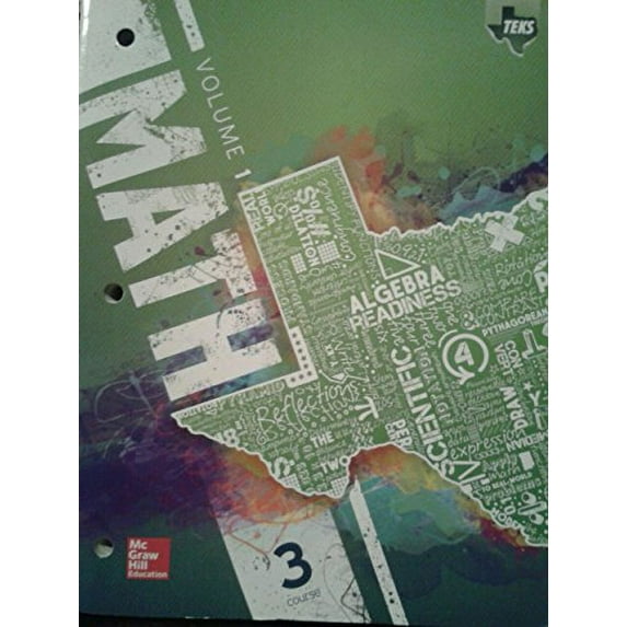 Pre-Owned Texas Math TEKS Course 3 Volume 1 Paperback
