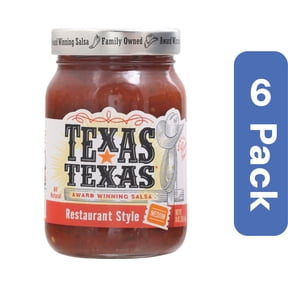 Texas Medium Restaurant Style Salsa 16 oz (Pack Of 6)
