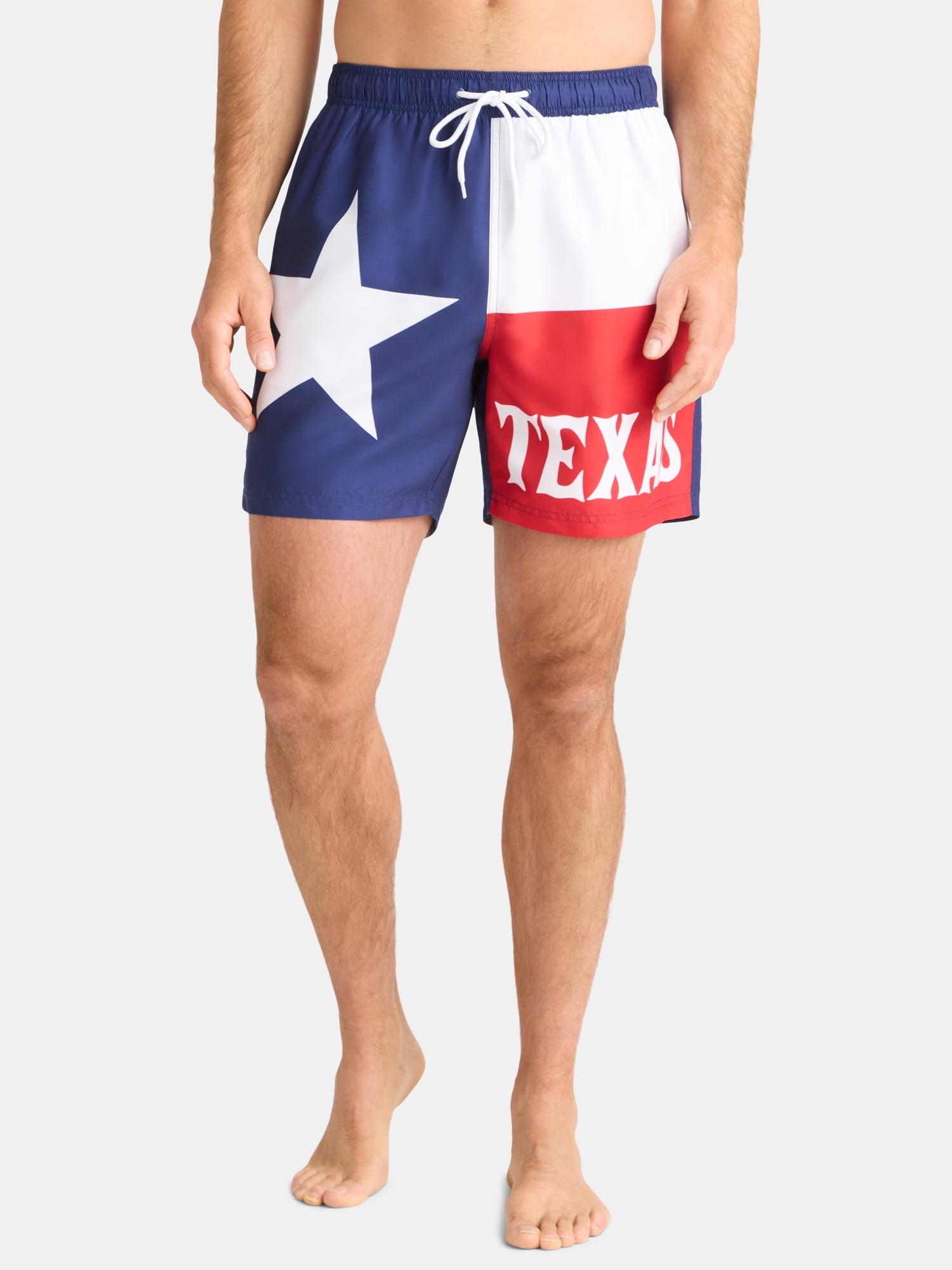 Way to Celebrate Men's & Big Men's Americana Swim Trunks, Sizes S-3XL