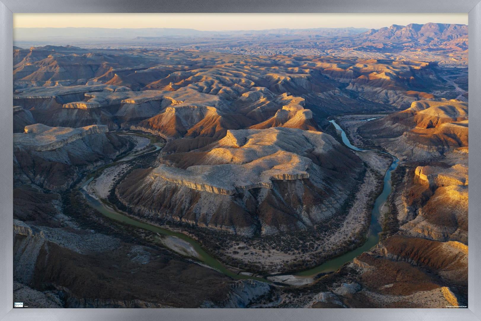 Texas - Mesa de Anguila Wall Poster, 22.375" x 34" Framed