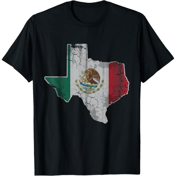 Texas Mexican American Texan Mexico Unisex-Adults T-Shirt100% cotton
