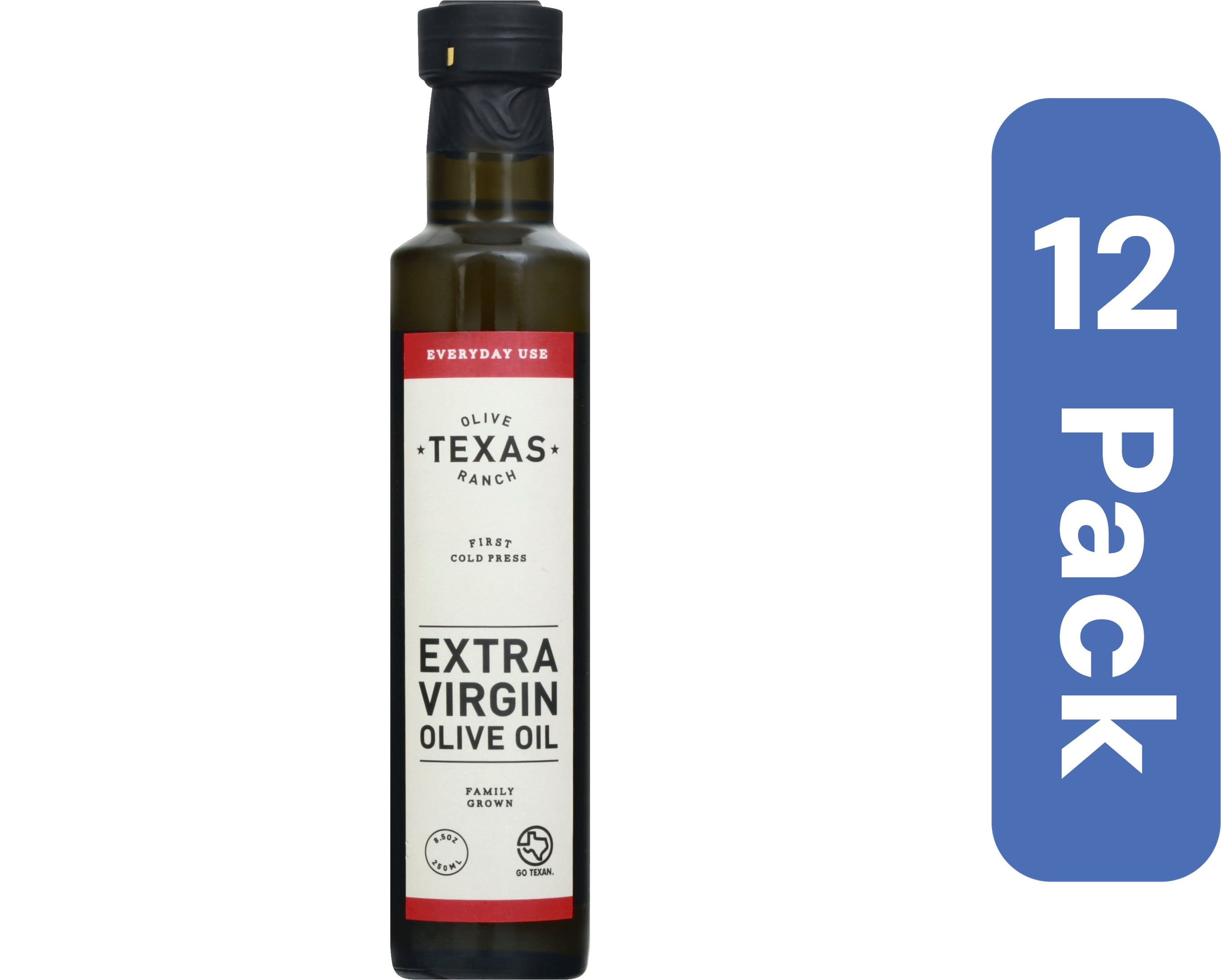 Texas Olive Ranch Extra Virgin Olive Oil 250 ml (Pack of 12)