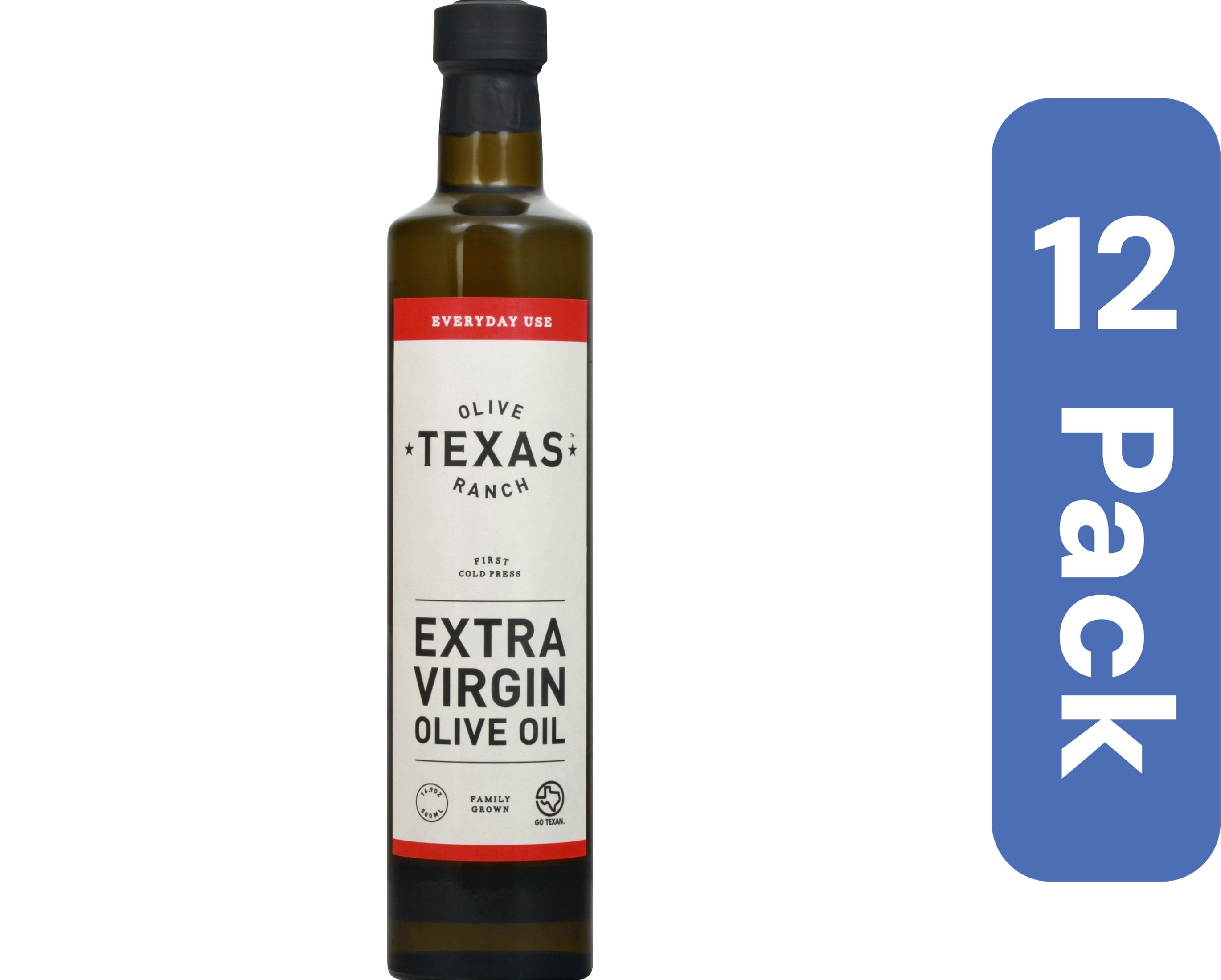 Texas Olive Ranch Extra Virgin Olive Oil 500 ml (Pack of 12)