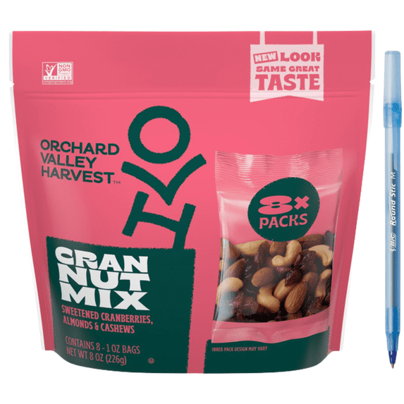 Texas Original Valley Harvest Cran Nut Mix, 8 Pack 8 x 1 oz